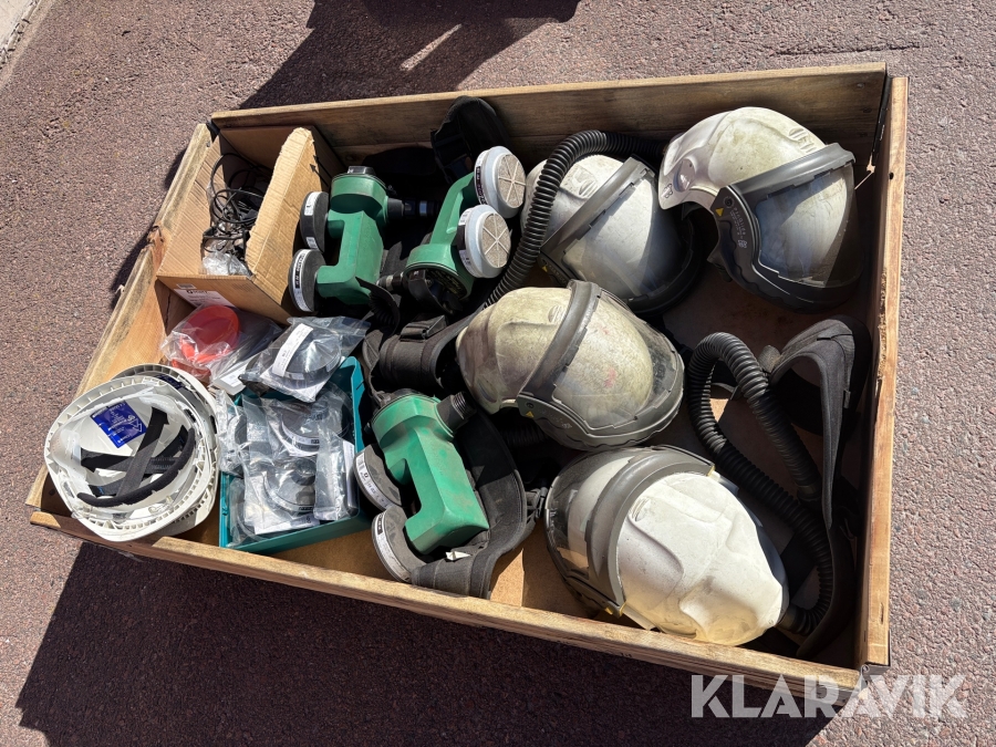 Friskluftshjälm, bygghjälm Scott Proflow, procap