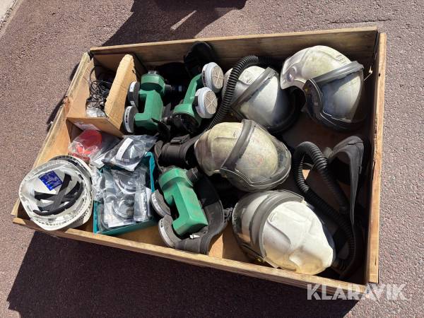 Friskluftshjälm, bygghjälm Scott Proflow, procap