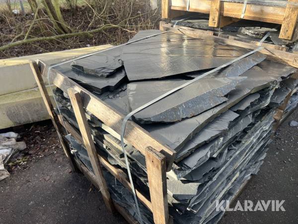 Svart skiffer oregelbundna 75 kvm
