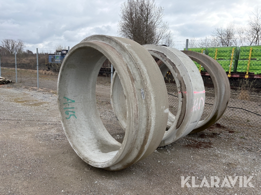 Betongrör 5 st 1600 mm