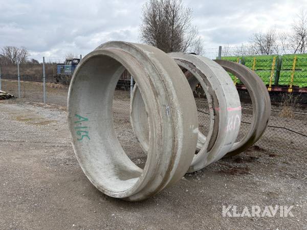 Betongrör 5 st 1600 mm