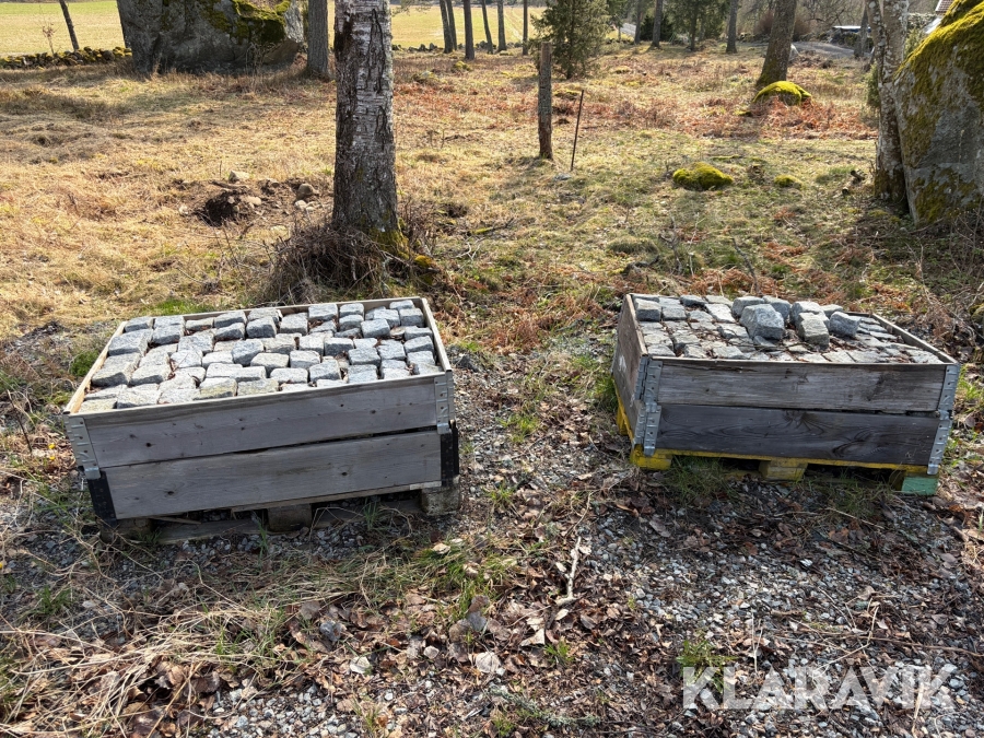 Parti med gatsten Ca 10 x 10 cm ca 550 st