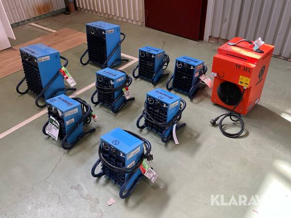 Fläktar 9st El-Björn VF 9B, VF21A, TF3EL