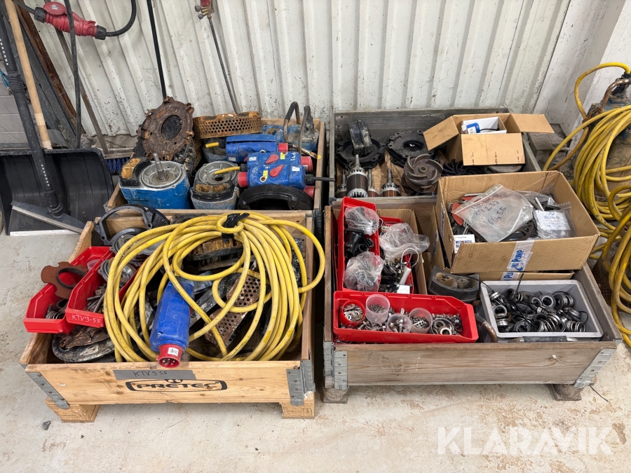 Parti reservdelar till dränkpumpar Tsurumi till 3, 4 och 6