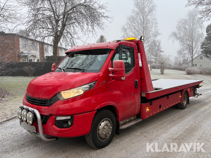 Bärgningsbil Flakbärgare Iveco 72-180