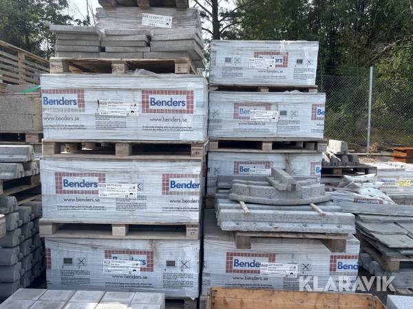 Marksten Benders Bas fasad 210x210x100mm Grå 14 pall
