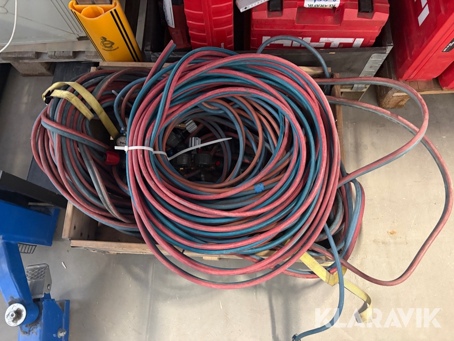 Svetstillbehör slang, klockor och handtag