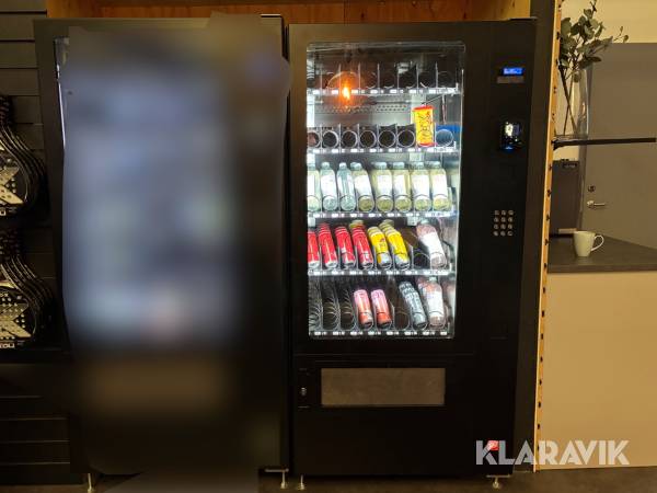 Varuautomat med kortbetalning och kyla