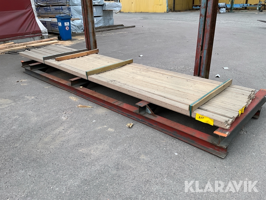 Virkespaket Panelläkt målad 16x45 490löpmeter