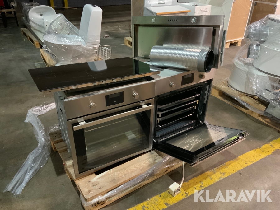 Inbyggnadsugn samt spishäll med fläkt Ikea
