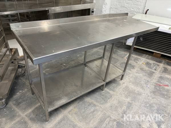 Rostfri bänk - utmatningsbänk