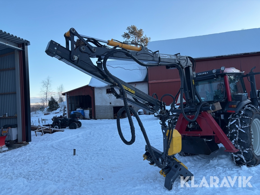 Skogskran Weimer We- 7000 med stegmatare komplett 3 Punkt 