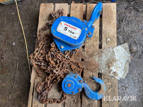 Kedjeblock Pela 5 ton