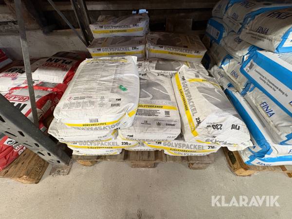 Golvspackel EPS-Cement 230-SF 10-70mm Fiberförstärkt, självtorkande.