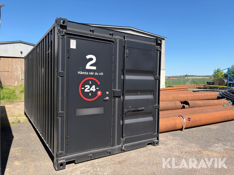 Isolerad container 20 fot, med ståldörr