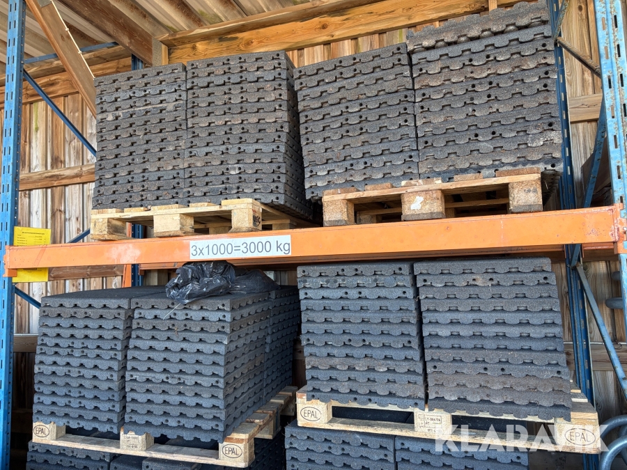 Gummimattor för lekplats 75 m2