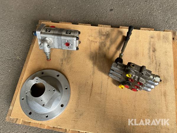 Hydraulpump, ventilpaket och elmotorsfäste
