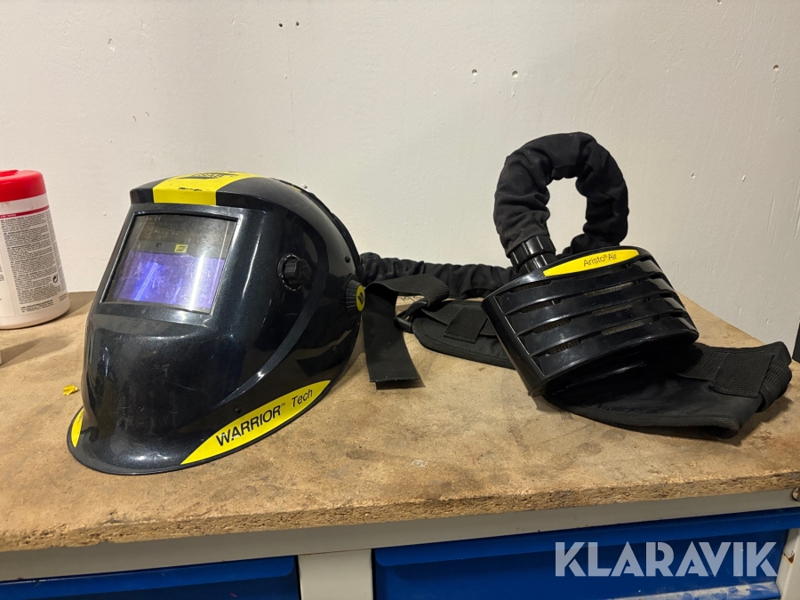 Svetshjälm ESAB Warrior Tech med friskluftsfilter