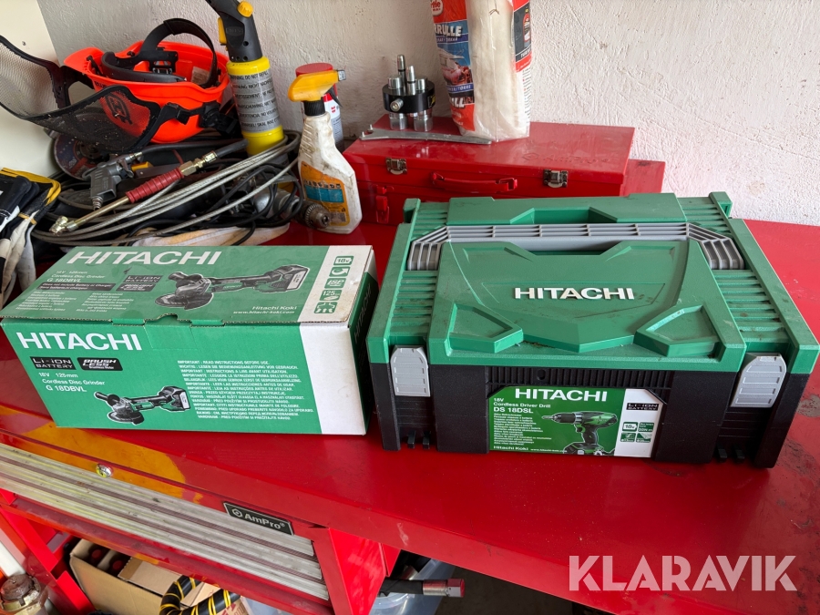 Skruvdragare och vinkelslip Hitachi G18DBVL & DS18DSL
