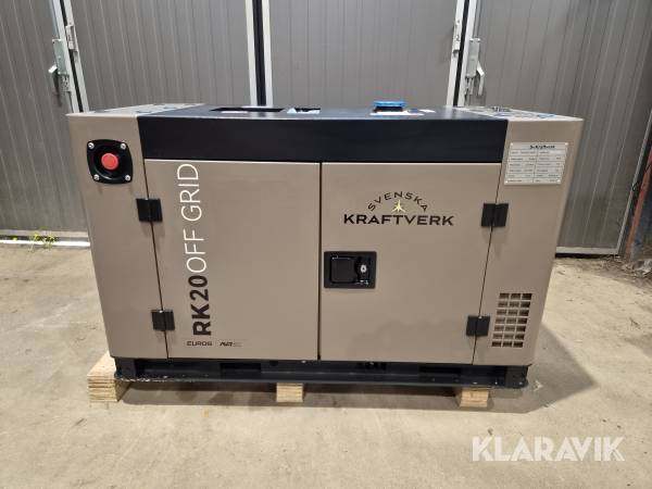 Generator Elverk SvKraftverk 20 kW Diesel Euro 5