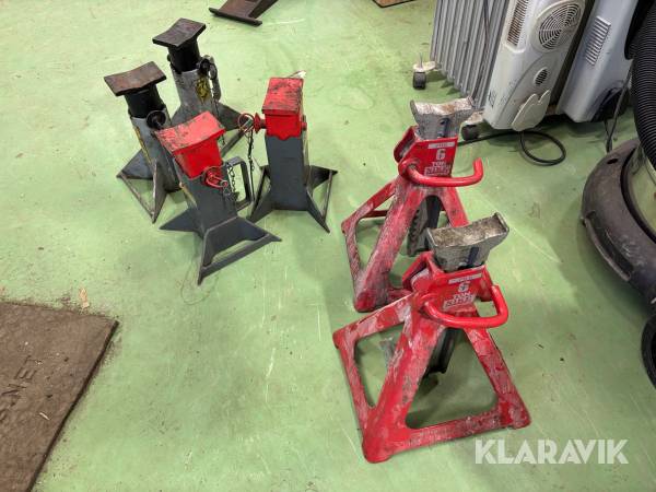 Pallbockar 6st + domkraft