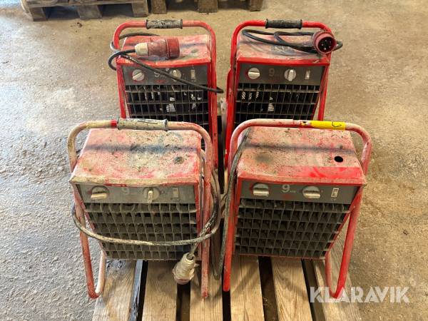 Byggfläktar Frico P93 4st