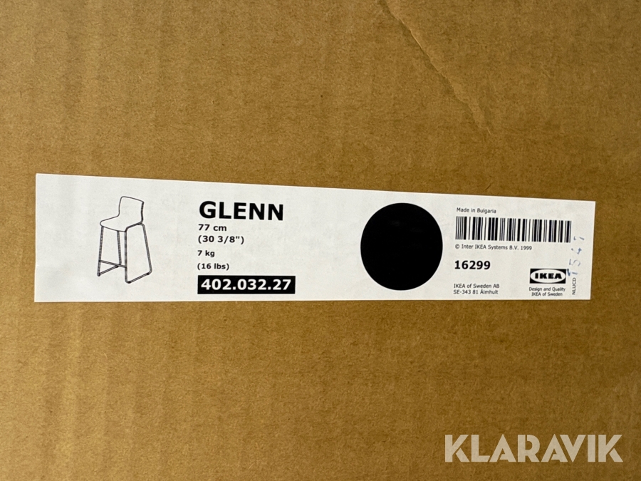 Barstolar IKEA GLENN 6st