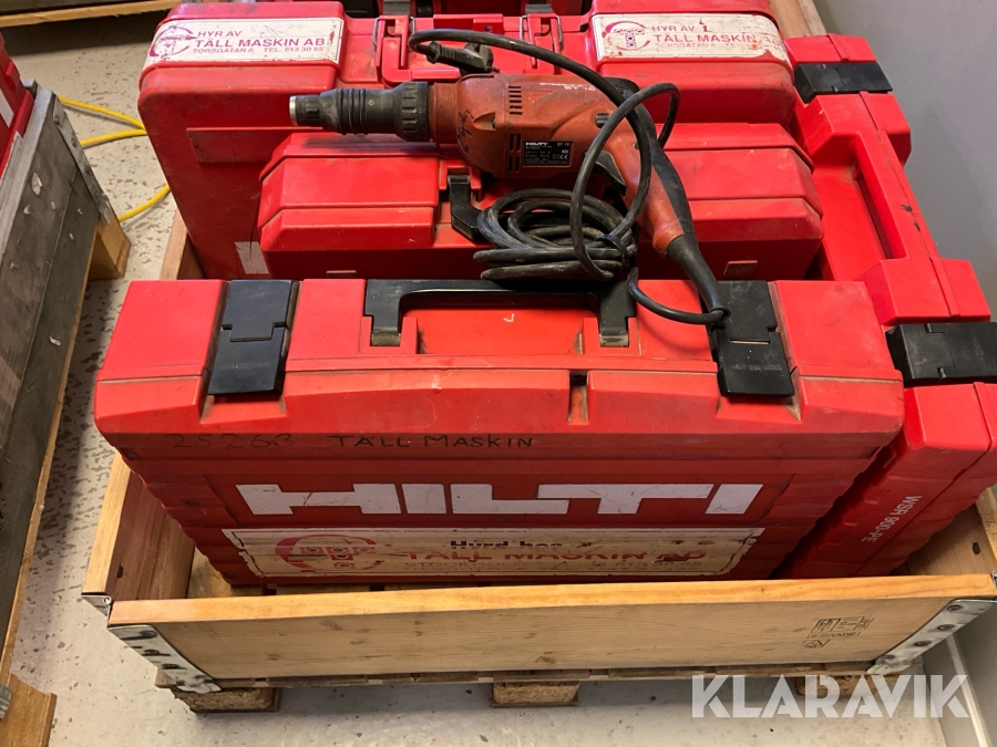 Diverse byggmaskiner Hilti 5st