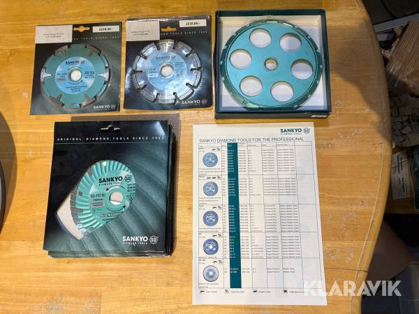 Diamant sågklingor Sankyo för betong och granit