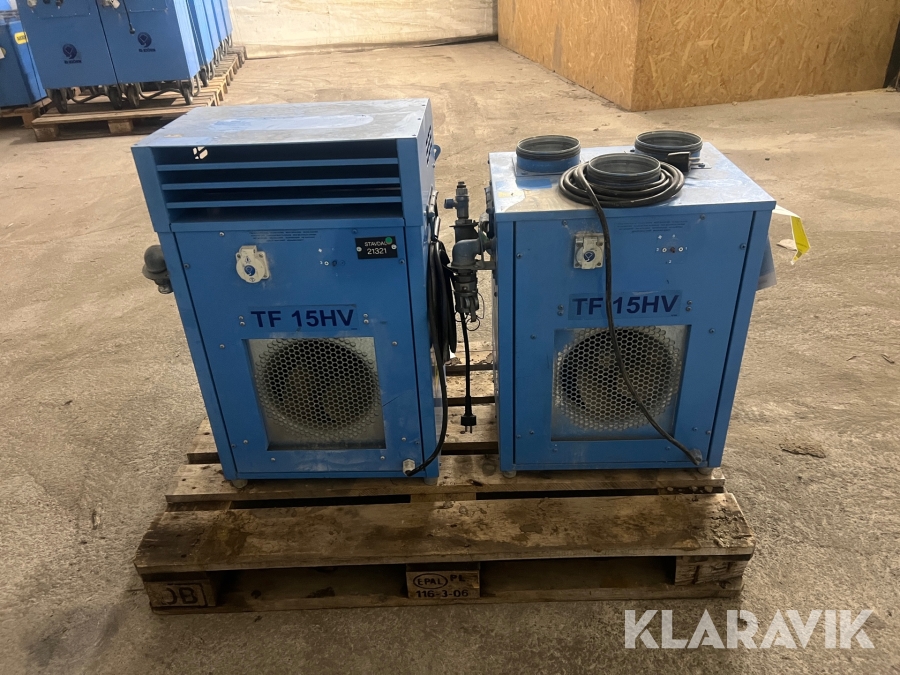 Hetvattenfläktar El-Björn TF 15 HV Reprationsobjekt / reservdelsobjekt