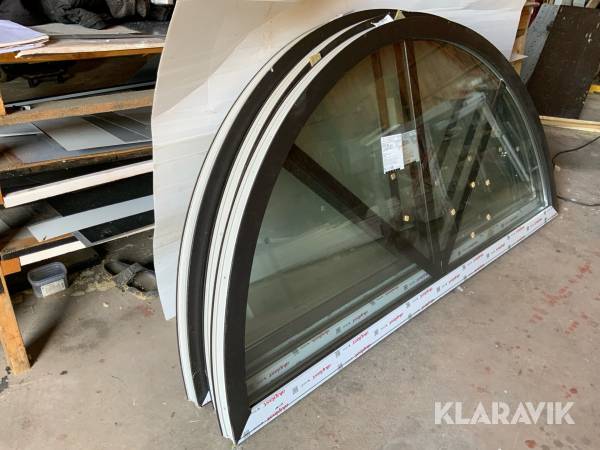 Halvmånefönster WWGLASS 3st