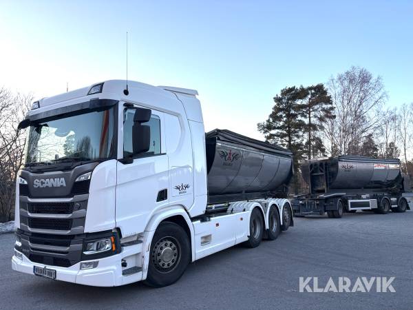 Fullfjädrat asfaltsekipage Scania R540
