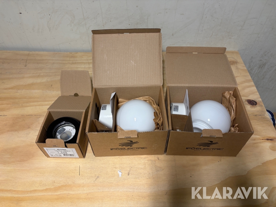 Belysningsarmaturer IFÖ 3st