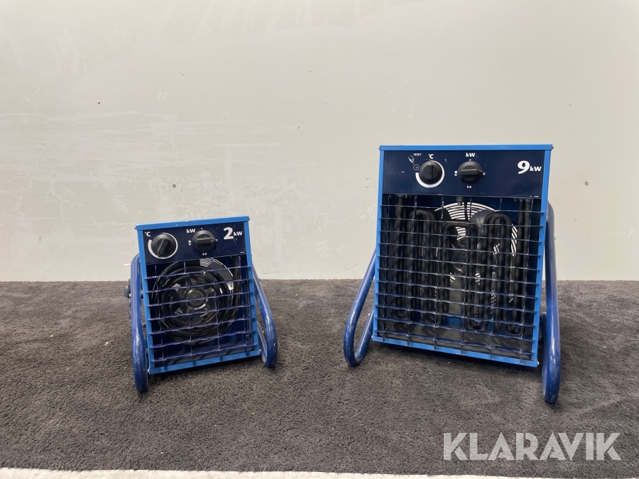 Varmluftsfläktar El-Björn VF21A, VF 9B