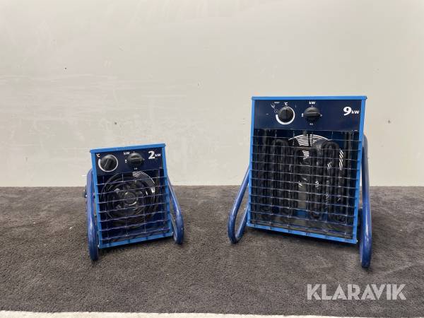 Varmluftsfläktar El-Björn VF21A, VF 9B