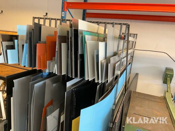 Plåtskivor inklusive ställning