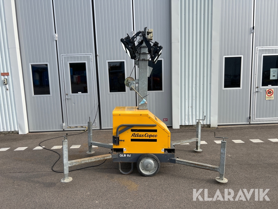 Belysningsmast Atlas Copco QLB02 Led 7m