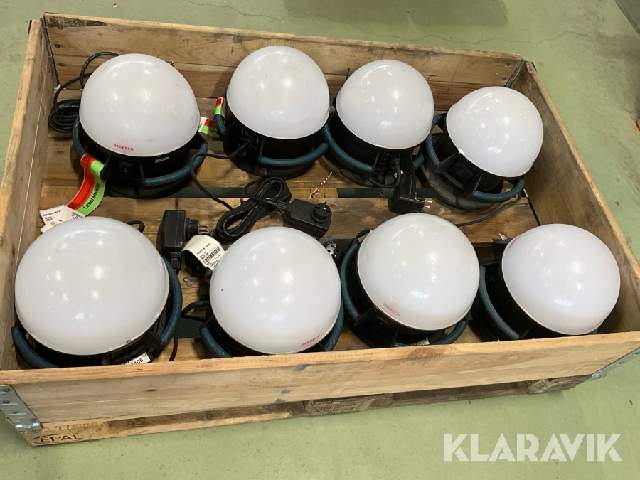 Arbetslampa LED Mareld SHINE 4509RE APP 8st