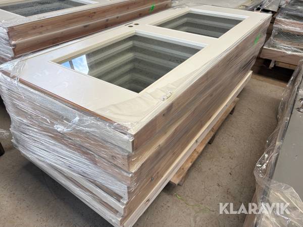 Vita dörrar med glas 2090x890mm 7st