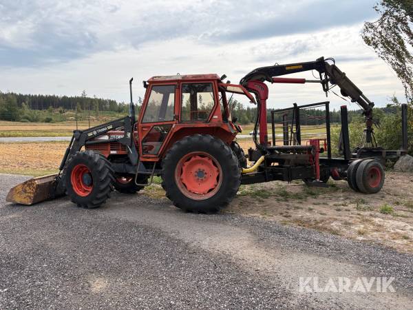Traktor Same Centurion 75 4WD Med timmervagn