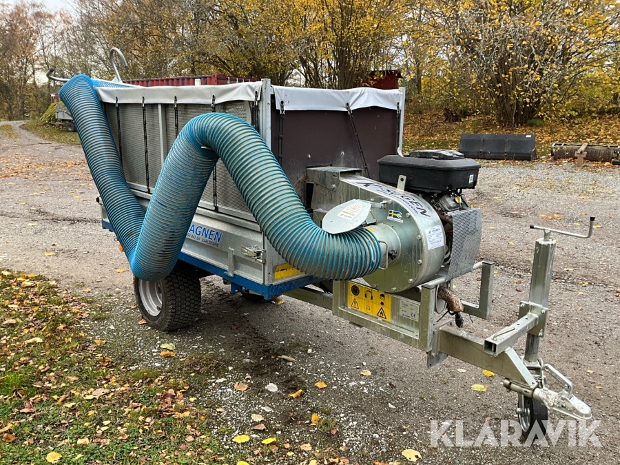 Tippvagn K-vagnen 1000T3 med lövsug