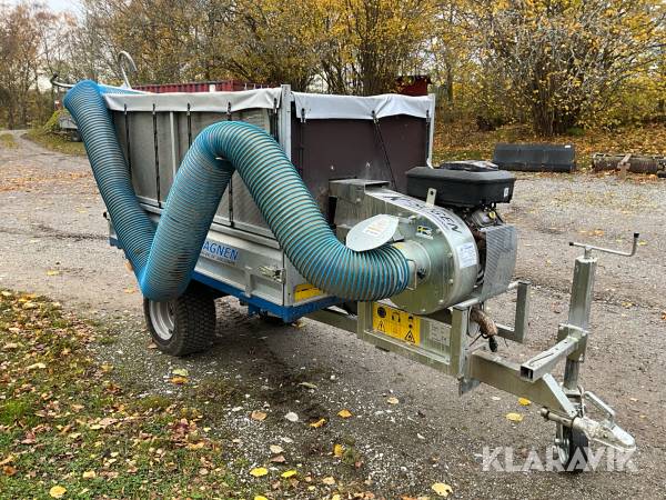 Tippvagn K-vagnen 1000T3 med lövsug
