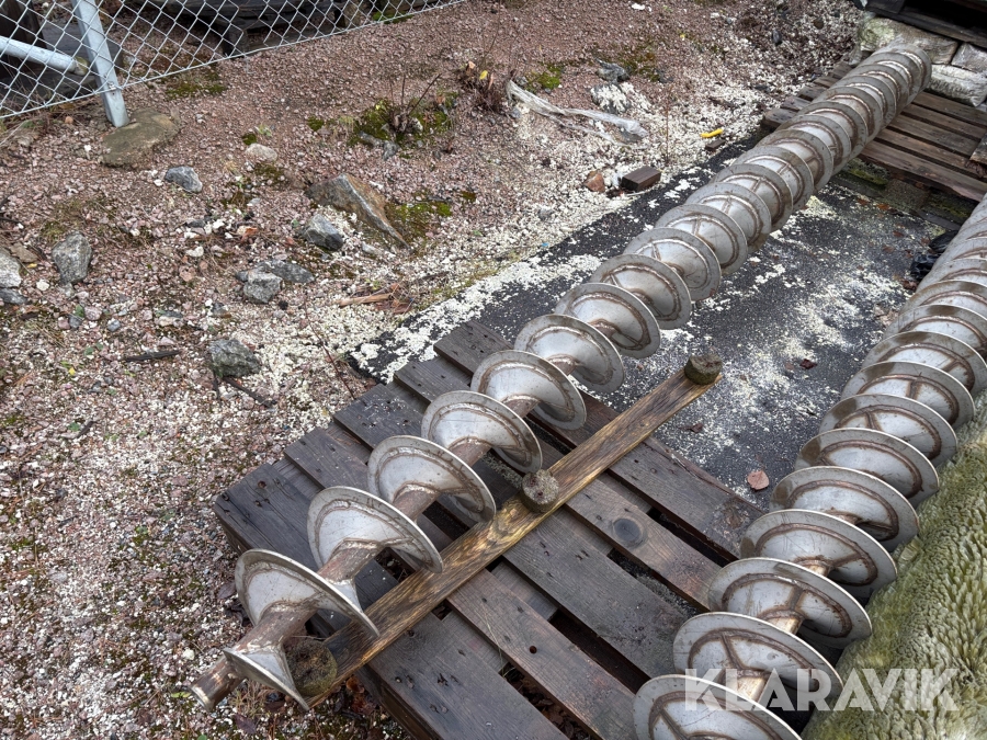 Frammatningsskruv , rostfritt stål