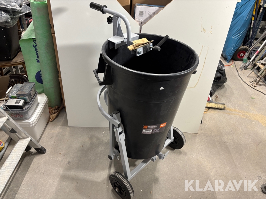 Blandningstunna med vagn 100L Tebo Mixing tub 100L