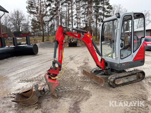 Grävmaskin Neuson 1404 RD med maskintrailer och 3 st skopor