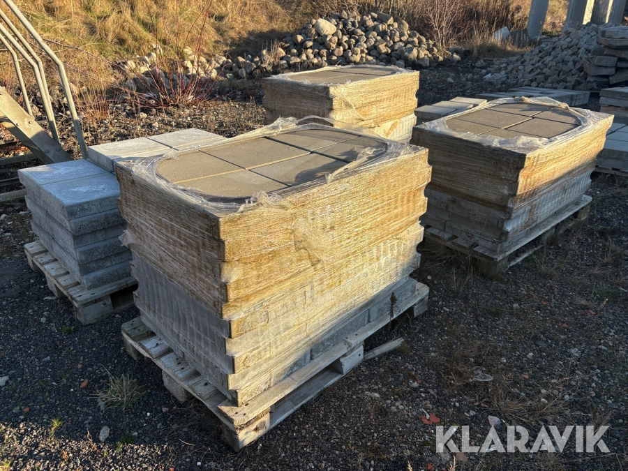 Parti marksten ca 240 st 35 x 35 cm