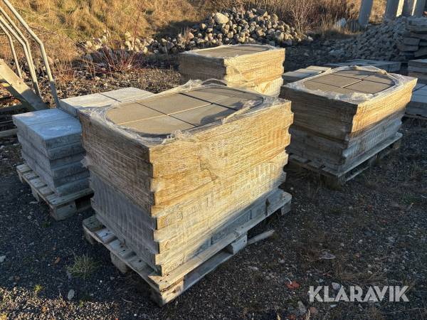 Parti marksten ca 240 st 35 x 35 cm