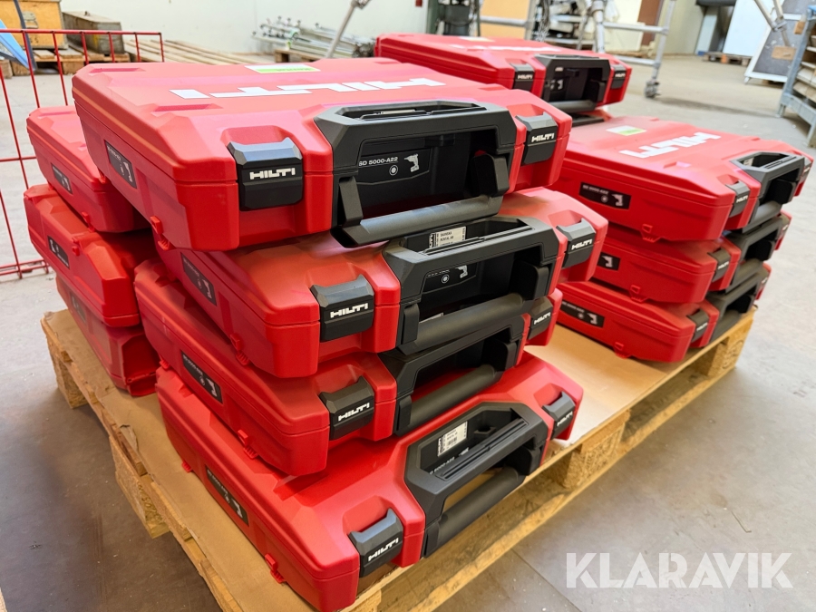Tomma byggmaskinslådor Hilti SD5000-22 14 st