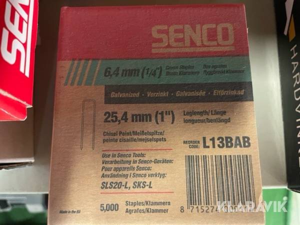 Spikklammer Senco i kartong 5000st