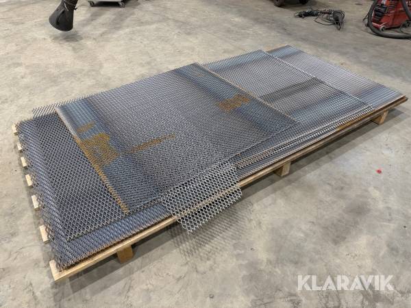 Sträckmetall Expandermetall XM4218/4030S 6 st hela & 3 kapade bitar